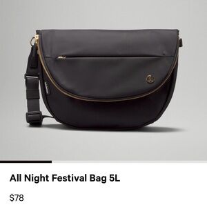 Black All Night Festival Bag by lululemon athletica